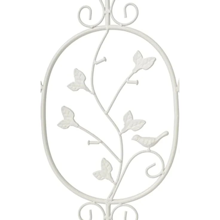 CLP 2er Set Pflanzen-Rankgitter Burgus Aus Eisen | Rankhilfe Für Kletterpflanzen Im Landhausstil, Farbe: Weiß – Bild 5