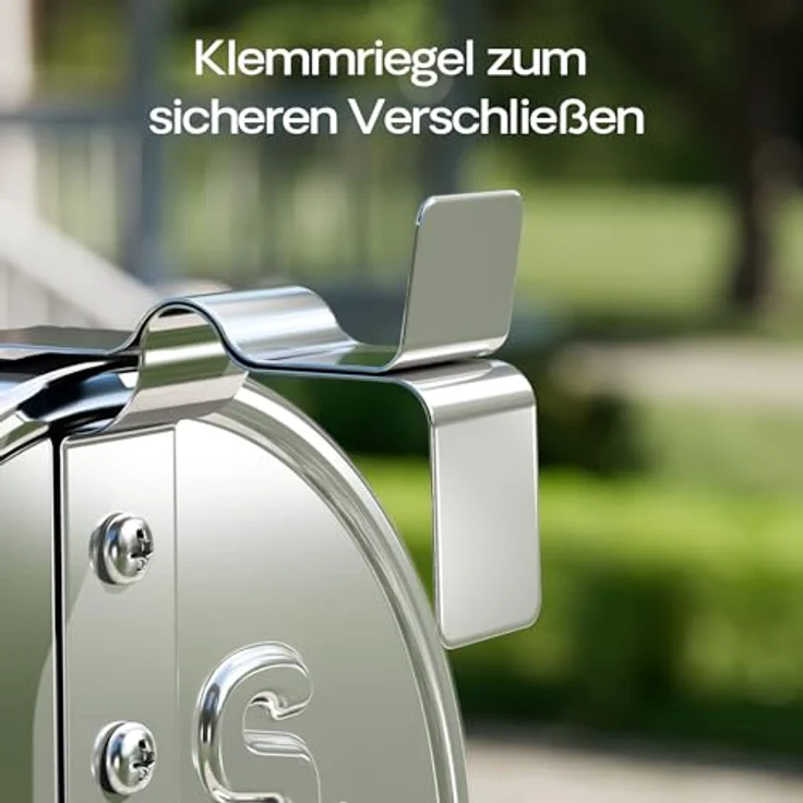 US Mailbox Amerikanisches Design silberfarben Briefkasten Standbriefkasten – Bild 8
