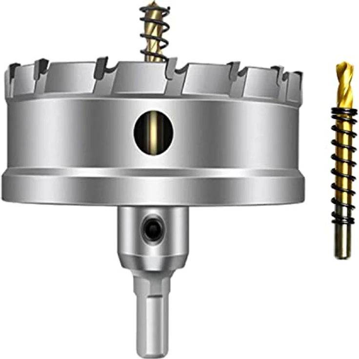 ASNOMY 90mm TCT-Lochsäge Hartmetall-Bohrer, präzises Bohrwerkzeug für Edelstahl, Eisen, Holz und Kunststoff, schnittfest und langlebig – Bild 1