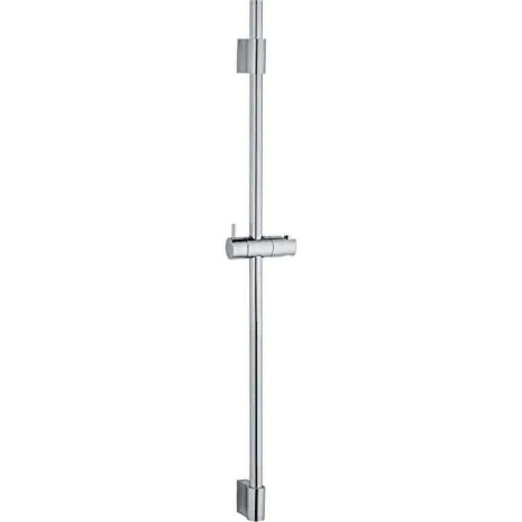 WENKO Duschstange Classic 90 cm, Brausestange mit verstellbarer Halterung für Handbrausen für Dusche oder Badewanne aus hochwertigem, rostfreiem Edelstahl, mit verschiebbarer Wandhalterung, Chrom – Bild 1