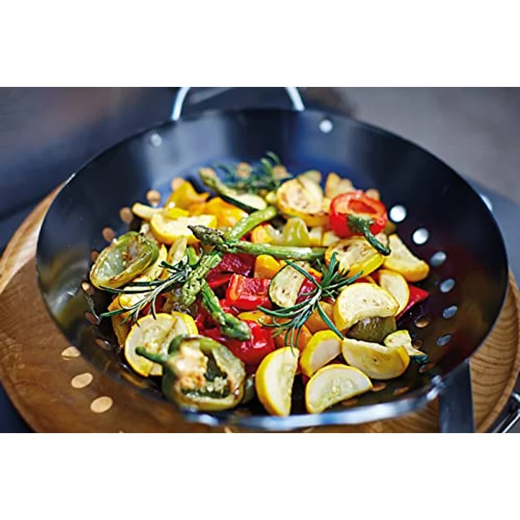 Enders GEMÜSEPFANNE Grill-Zubehör 8790, BBQ Gourmet, für Gemüse, Salat, Fisch, Pfanne, beschichtet – Bild 2