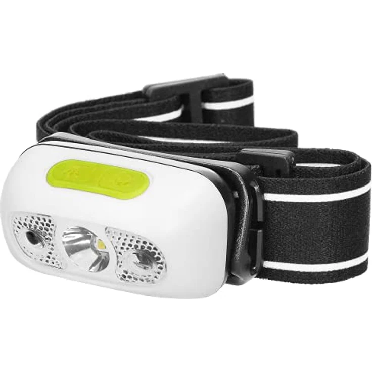 Virone LT-1 Stirnlampe, LED wiederaufladbar mit berührungslosen Schalter, USB-Ladegerät und beweglichem Brennerkopf, 5 Betriebsarten – Bild 1