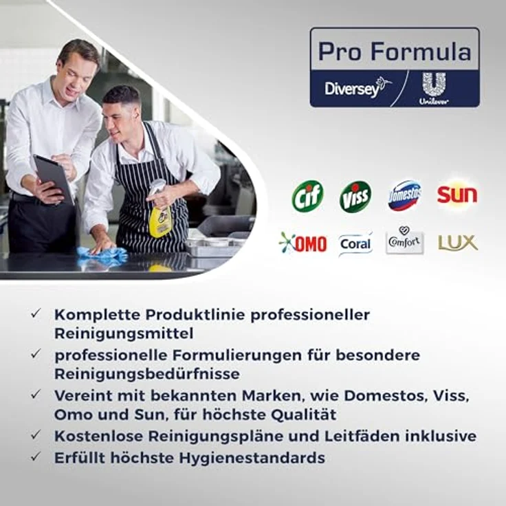 Diversey Cif Professional Cream Original Allzweckreiniger, mikrokristalline Rezeptur für streifenfreie Sauberkeit – Bild 5