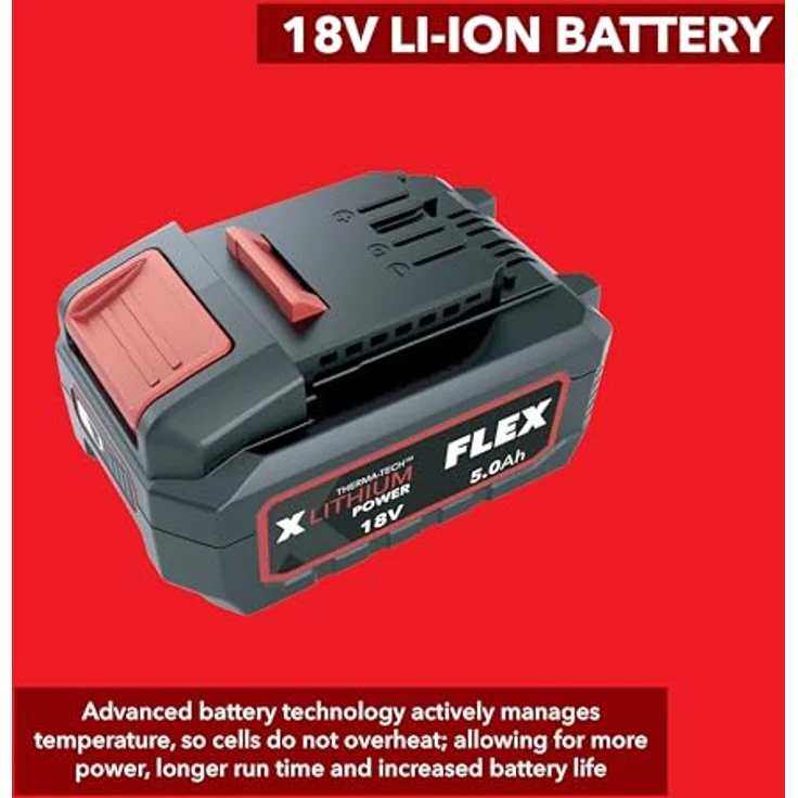 Flex AP 18/5.0 532733 Werkzeug-Akku 18V 5Ah Li-Ion mit EMS und Staub- & Spritzwasserschutz – Bild 4