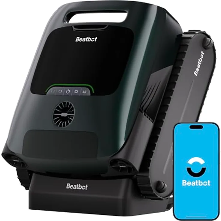 Beatbot AquaSense 2 Pro Poolroboter, Poolsauger für Boden, Wand, Oberflächen, Wasserklärung, smarte Navigation, bis zu 360 m², blau