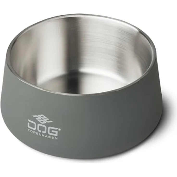 DOG Copenhagen Vega Hundenapf, M/L, Edelstahl mit rutschfestem Gummiboden, Cool Grey – Bild 2