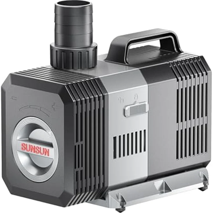 SunSun CTP-8000 SuperECO Teichpumpe 8000 l/h / 70 W, energiesparende Filterpumpe, Bachlaufpumpe für Koiteiche, Umwälzpumpe, Gartenteichpumpe – Bild 2