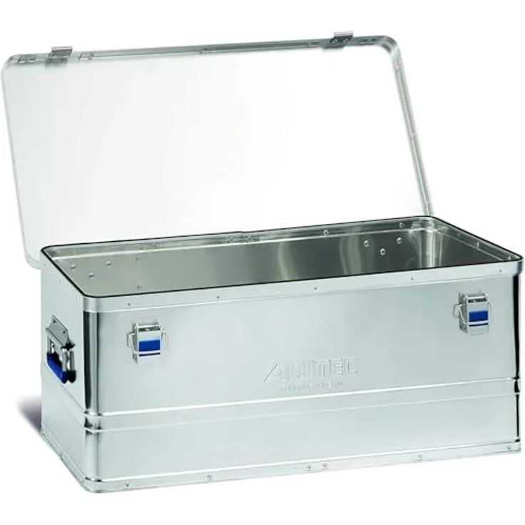 ALUTEC Aluminiumbox BASIC 80, Werkzeugbox mit 80 l Volumen, staub-/spritzwassergeschützt, Innenmaße 750 x 355 x 300 mm, Gewicht 4,18 kg – Bild 2