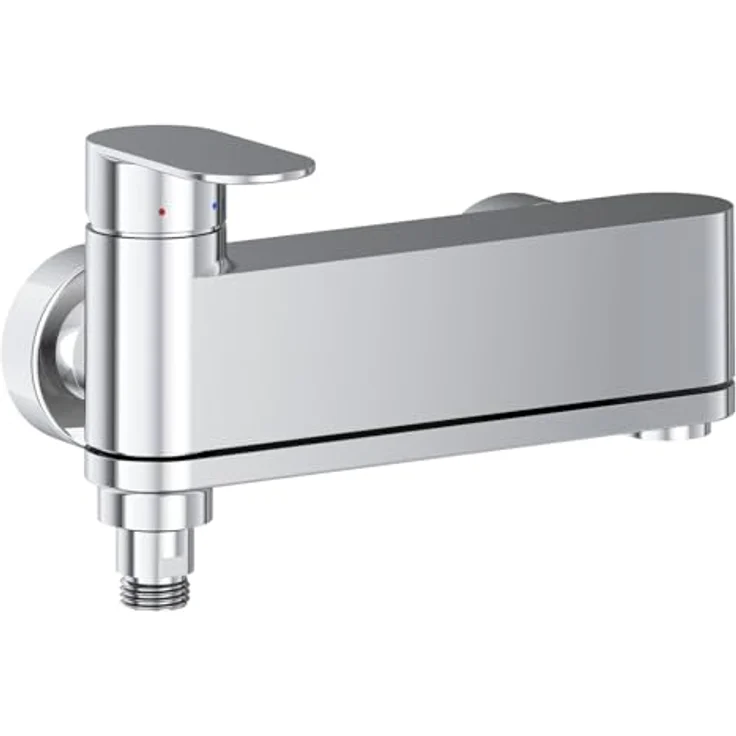 Ravak Badewannenarmatur – Schwenkbare Duscharmatur mit 35mm Keramikkartusche und Coolfeel-Technologie, Chrom – Bild 5