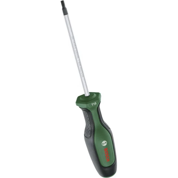 Bosch Home and Garden 1600A03DT3 TX-Schraubendreher, TX15 x 100 mm, ergonomischer Softgrip-Griff, hohe Drehmomentleistung, schwarze magnetische Spitze