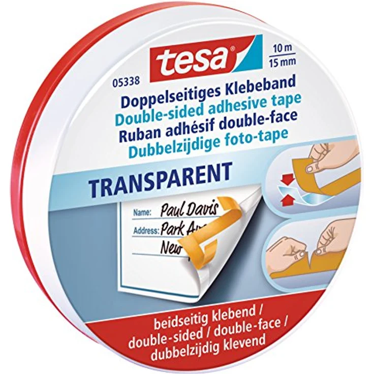 Bastelband tesa Doppelband, PP, beidseitig klebend, 10 m - Preisvergleich – Bild 2