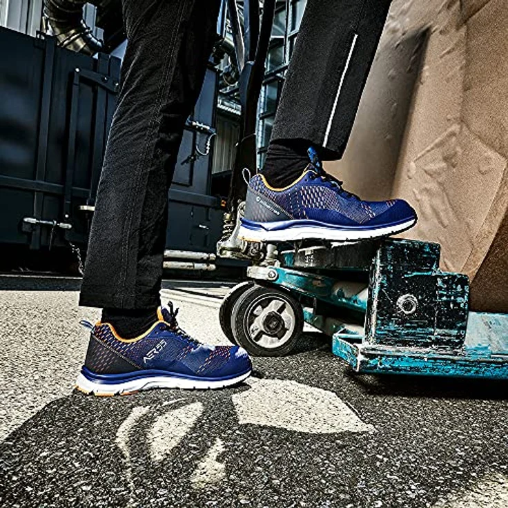 Albatros Sicherheitsschuhe Halbschuhe S1P, ESD, HRO, SRA, mit Fiberglaskappe und anatomischer comfit®AIR Einlegesohle, Größe 45 – Bild 7