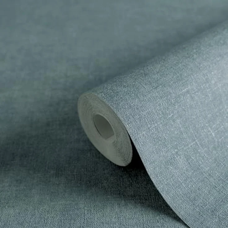 A.S. Création Smart Surfaces Vliestapete in Putzoptik, einfarbig blau petrol, 10,05 m x 0,53 m, robust, Made in Germany – Bild 2
