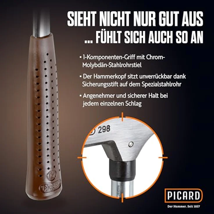Picard Latthammer 600g mit Magnet Nr. 298 gerauht – Bild 5
