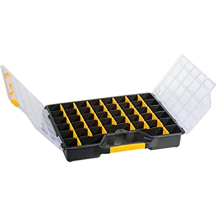 Allit 457430 EuroPlus Basic >S<47-7-36,schw Sortimentskasten, Sortierkasten, Schwarz, Gelb, transparent, 1 Stück – Bild 3