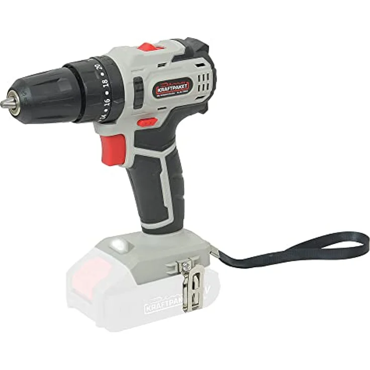 Dino Kraftpaket 18V-45Nm Akkuschrauber mit LED und bürstenlosem Motor, blau – Bild 1