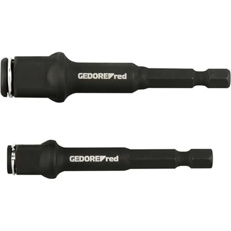 GEDORE red Bithalter-Satz 2-teilig, 75 mm magnetische Bithalter für 1/4" Bits & 3/8"/1/2" Stecknüsse, robust und vielseitig einsetzbar – Bild 1