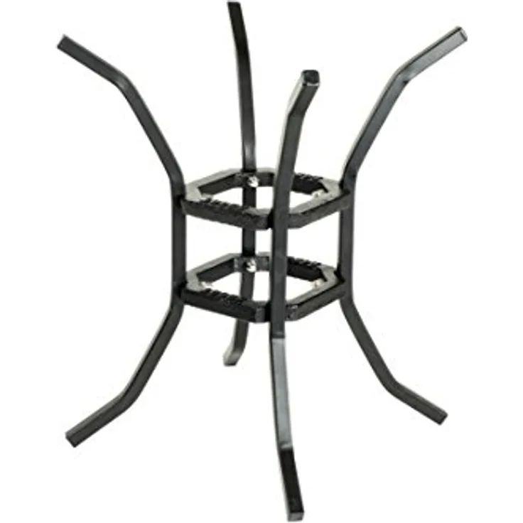 Lodge Unisex-Erwachsene Fire and Cook Stand Feuer-und Kochständer, schwarz, 8"