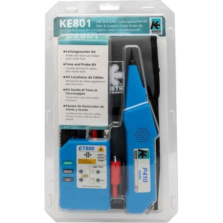 Gossen METRAWAT D180C, Multimeter mit Kabelsucher-Funktion für berührungsloses Finden von Kabelstörungen bis 90 V