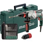 Metabo UHE 2660-2 Quick Kombihammer (Bohr- & Meißelhammer) 2,8 J, mit 10-tlg. Bohrer- und Meißel-Set