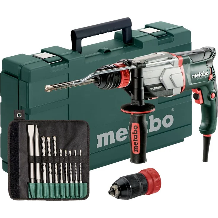 Metabo UHE 2660-2 Quick Kombihammer (Bohr- & Meißelhammer) 2,8 J, mit 10-tlg. Bohrer- und Meißel-Set – Bild 1