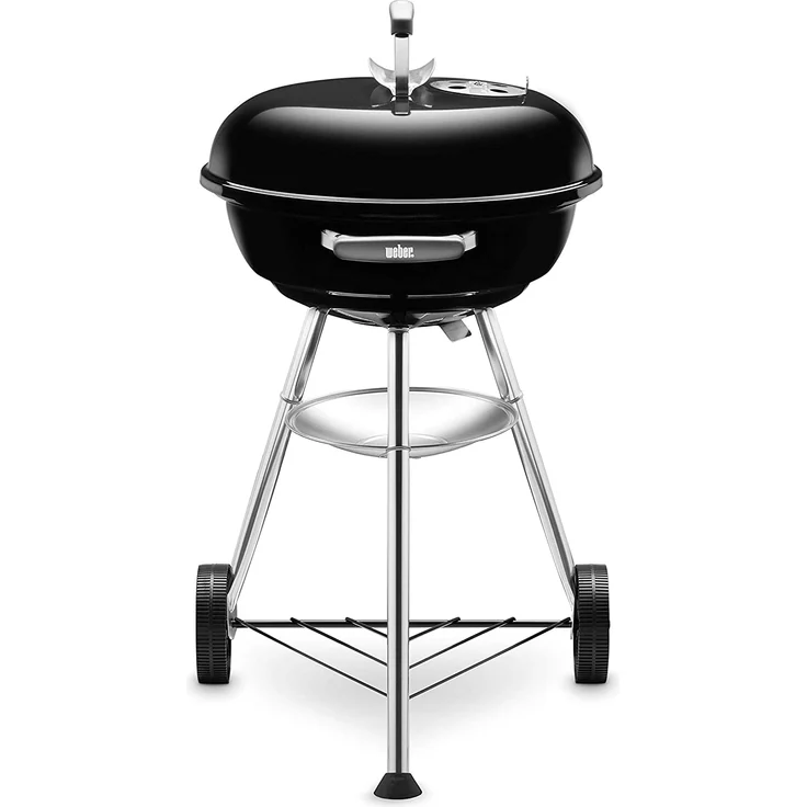 Weber 1221004 Holzkohlegrill Compact Kettle, Durchmesser 47 cm, Schwarz, Kugelgrill – Bild 4