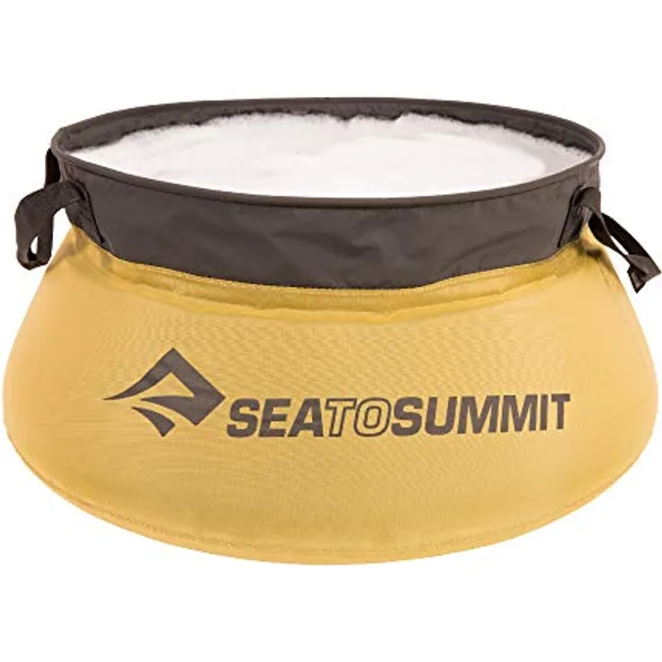 Sea to Summit Fregadero plegable 20L, faltbares Waschbecken mit Edelstahlring und breiten Tragegriffen, inklusive Aufbewahrungstasche