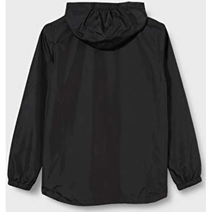 Uhlsport ESSENTIAL Herren Regenjacke, wasserabweisend, Stehkragen mit Kapuze, Schwarz-Weiß, Größe 128 – Bild 3
