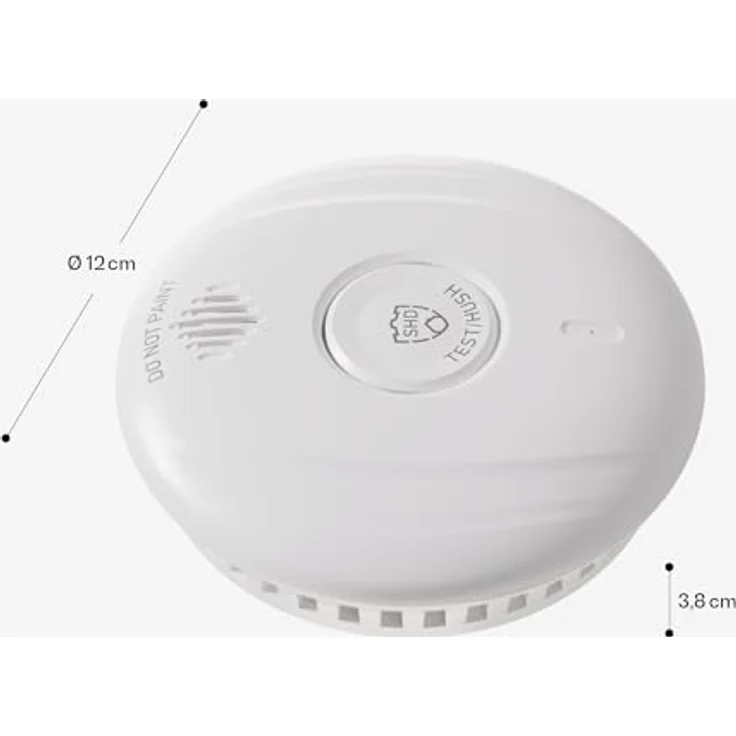 ONECONCEPT Rauchmelder DOF Pro10 Rauchmelder (Sensor Magnethalterung 10 Jahre Set batterie61 set) - 6er Set Mini-Rauchmelder mit Magnethalterung, 85 dB Warnsignal, bis zu 10 Jahre Batterielaufzeit - Preisvergleich – Bild 9