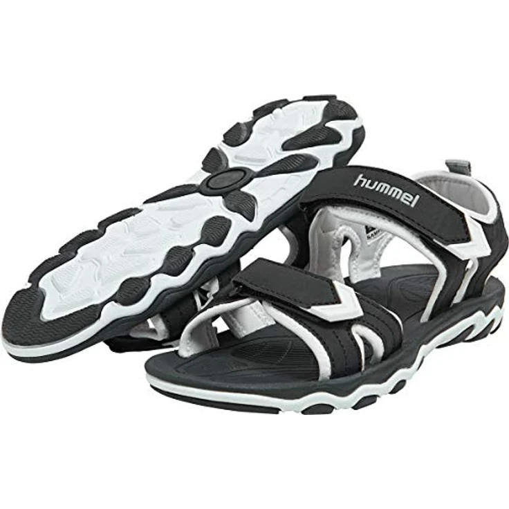 hummel Sandal Sport Jr, Unisex Sicherheitssandalen aus Kunstleder und Neopren, Schwarz, Größe 33 – Bild 7