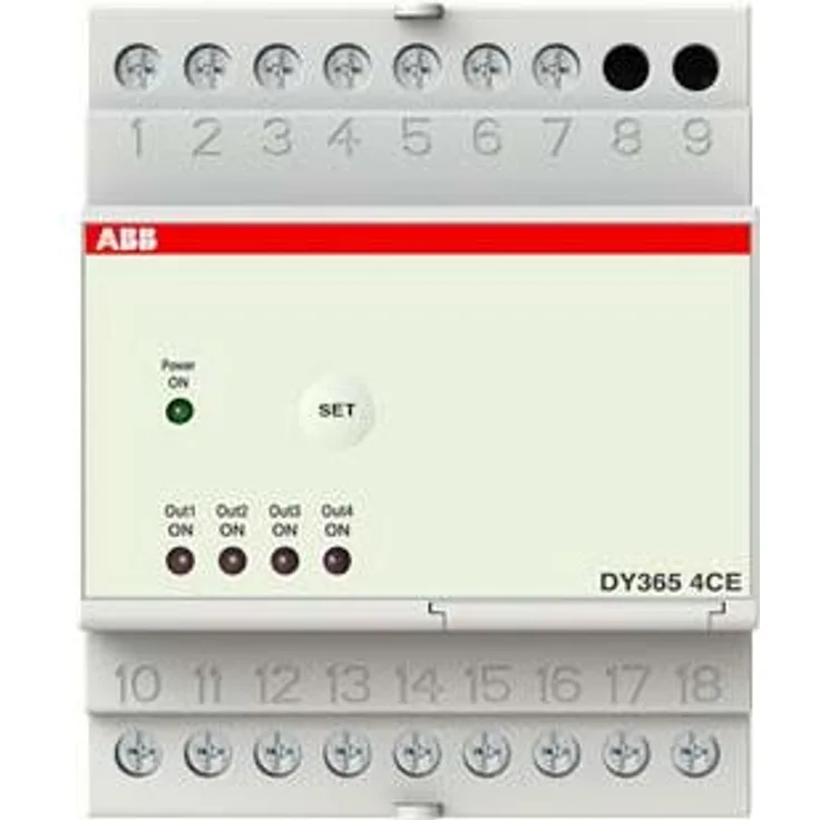 ABB DY365 4CE, Zeitschaltuhr mit 4 Kanälen und Bluetooth-Schnittstelle, DIN-Schienenmontage