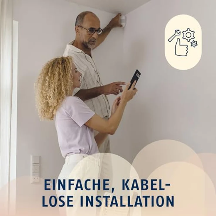 ABUS Smartvest Pro Funk-Bewegungsmelder FUBW45000, kabellos mit Passiv-Infrarot-Sensor, für Innenräume, ignoriert Haustiere – Bild 3