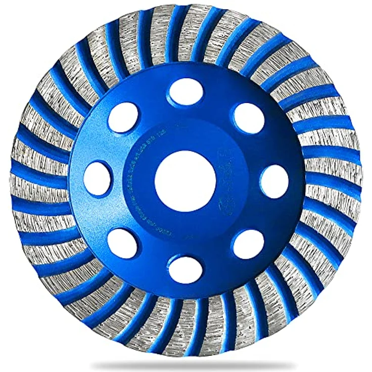 S&R Diamantschleiftopf 125 mm, Profiqualität für Beton, Granit, Naturstein, Kunststein, Estrich, 2-reihig, universal für Winkelschleifer – Bild 1