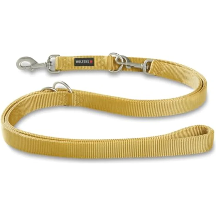 Wolters Führleine Professional, 300 cm x 20 mm, extra lang, curry gelb – Bild 1