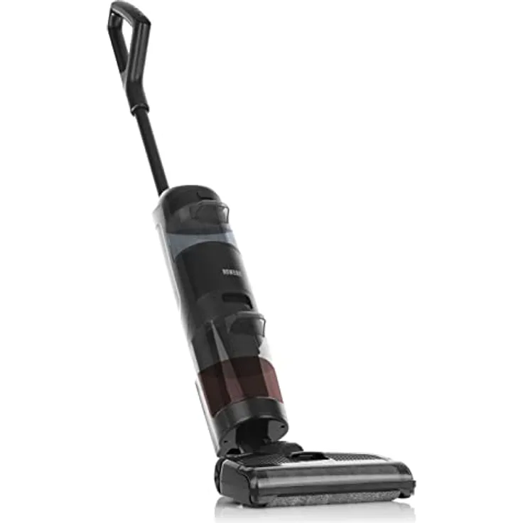 N8WERK Akku-Bodenreiniger 3 in 1 - Saugen, Nass- & Trockenwischen | Bis zu 60 Min. Laufzeit, LED-Display, Selbstreinigung | Bedienung am Handgriff, kabellos