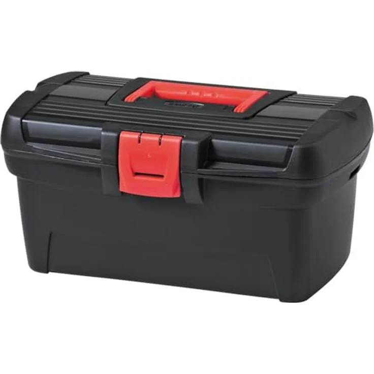 Keter Herobox Basic 13'' Werkzeugkasten, praktischer Organizer mit Fächern, schwarz – Bild 3