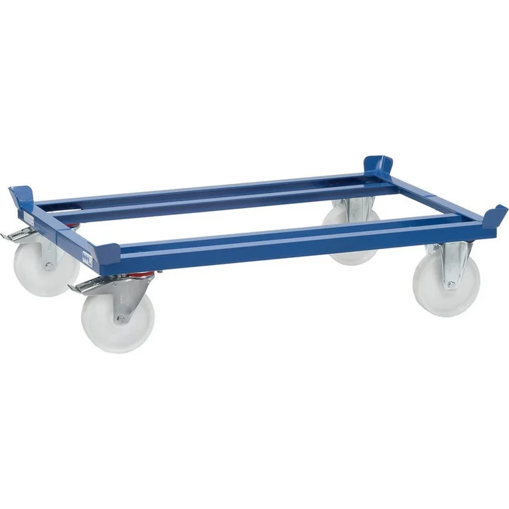 FETRA Transportwagen Paletten-Fahrgestell 22881, robuste Schweißkonstruktion mit 1050 kg Tragfähigkeit, Polyamid-Räder, 85,5 x 125,5 cm