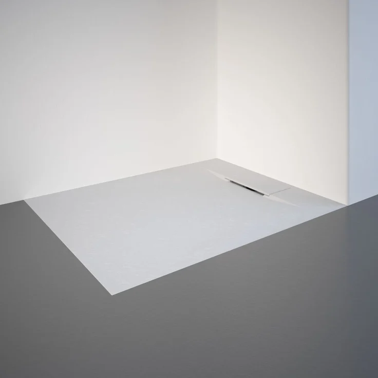 Schulte Duschwanne DWM-Tec 80 x 100 cm mattweiß, Leichte Montage, Formstabil, Rutschsicherheitsklasse B
