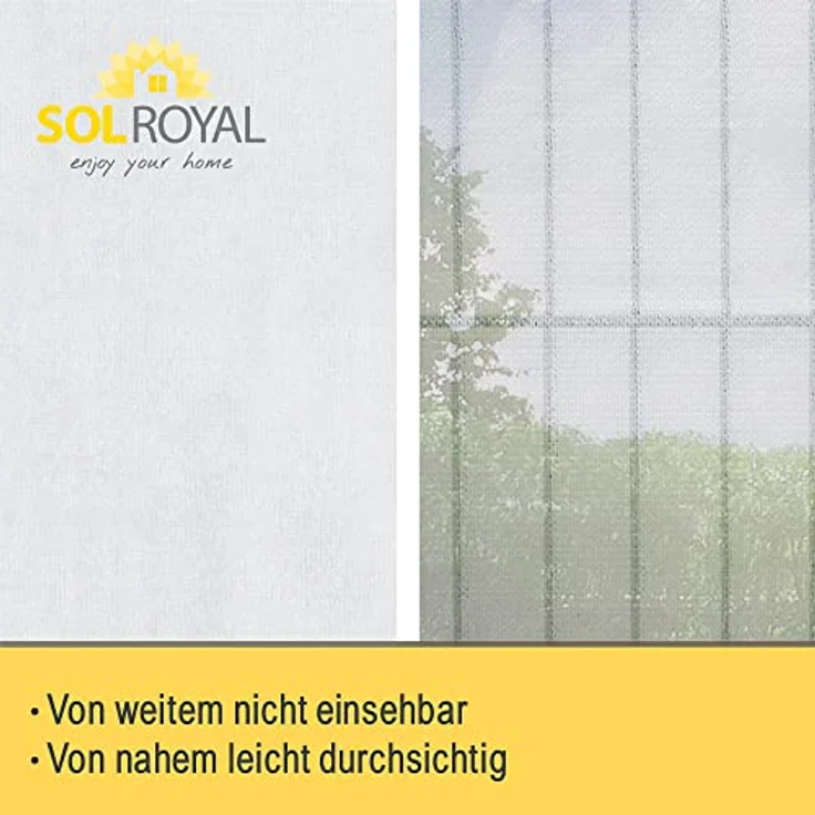 Sol Royal SolVision HDPE Balkonumspannung HB2 300x90cm Weiß – Bild 4
