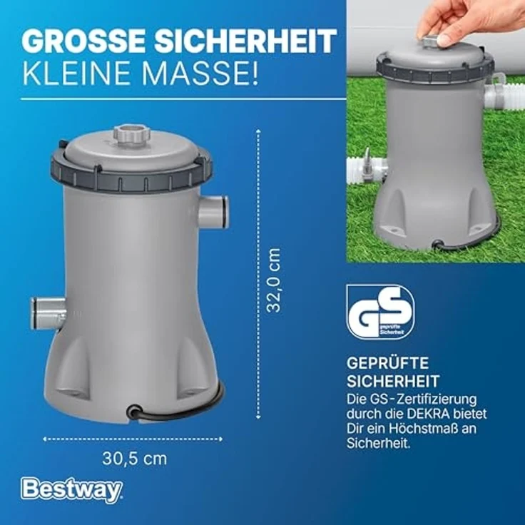 Filterpumpe 2.006 l/h, 40 W – Bild 3