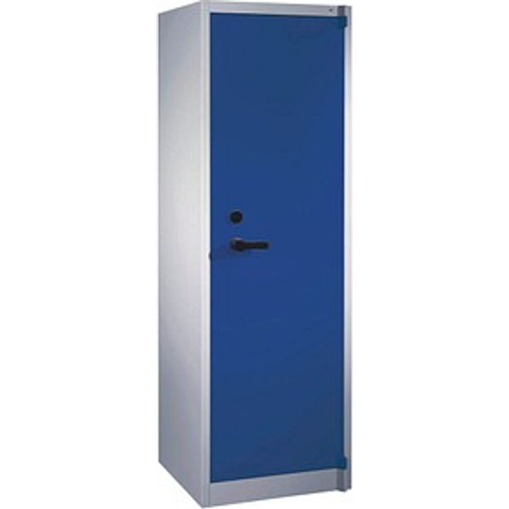CP Sicherheitsschrank C 4000 Certos, lichtgrau/enzianblau, 5-fache Bolzenverriegelung, Brandschutzklasse A1, 4 Fachböden, 65,0 x 50,0 x 195,0 cm