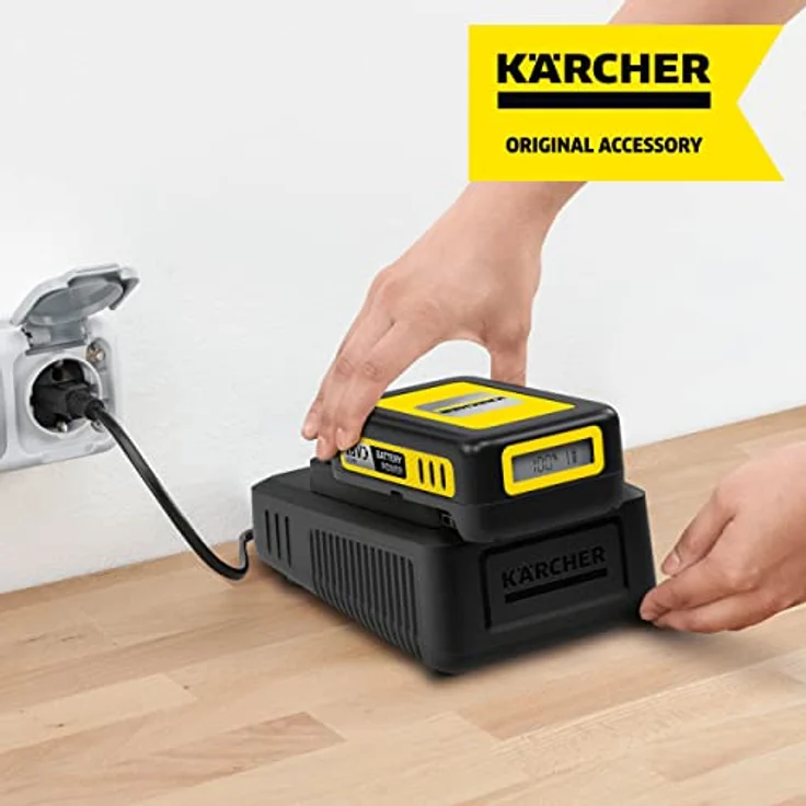 Kärcher Battery Power 18-25, 18 V, 2,5 Ah (Energieverbrauch 45 Wh, Echtzeitanzeige Akku, Lithium-Ionen-Akku, extrem robust, Temperaturmanagement, Strahlwasser geschützt, automatischer Lagermodus) – Bild 4