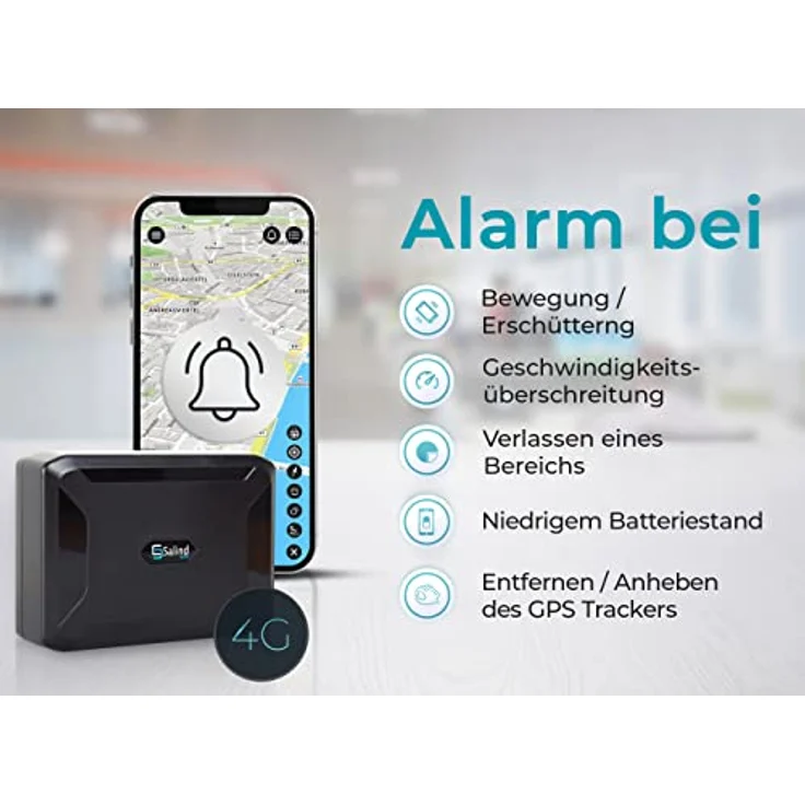 SALIND GPS Tracker 11 (Modell 4G) - GPS-Tracker Auto, Motorrad, Fahrzeuge und LKW´s mit Magnet, etwa 40 Tage Akkulaufzeit (bis zu 90 Tage im Standby Modus) – Bild 3