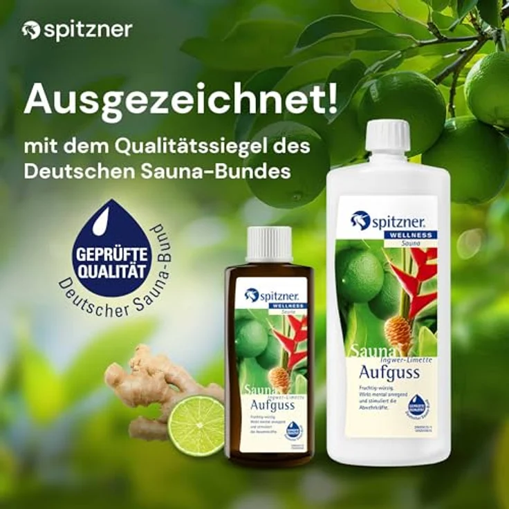 Spitzner Saunaaufguss Ingwer Limette 1 Liter 8850018 – Bild 3
