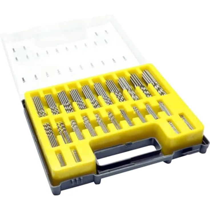 Pichler Spiralbohrer-Set, 150-teiliges HSS Bohrer-Set mit Größen von 0,4 bis 3,2 mm in praktischem Sortierkasten