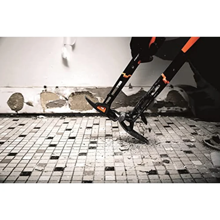 Fiskars Abbruchwerkzeug IsoCore L für eine Vielzahl von Abbrucharbeiten, Länge: 75,3 cm, Gewicht: 2,6 kg, Schwarz/Orange, 1027221 – Bild 3