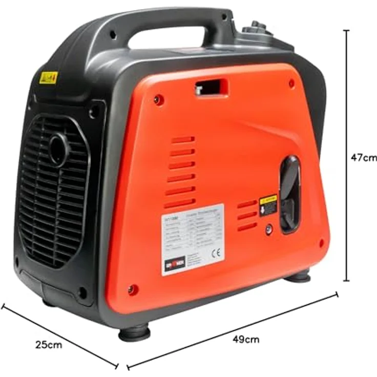 Grafner Stromerzeuger Inverter Generator 2200 W, Benzinbetrieb 4 Takt, Invertertechnologie, leicht robust, digitaler Notstrom Aggregat – Bild 10