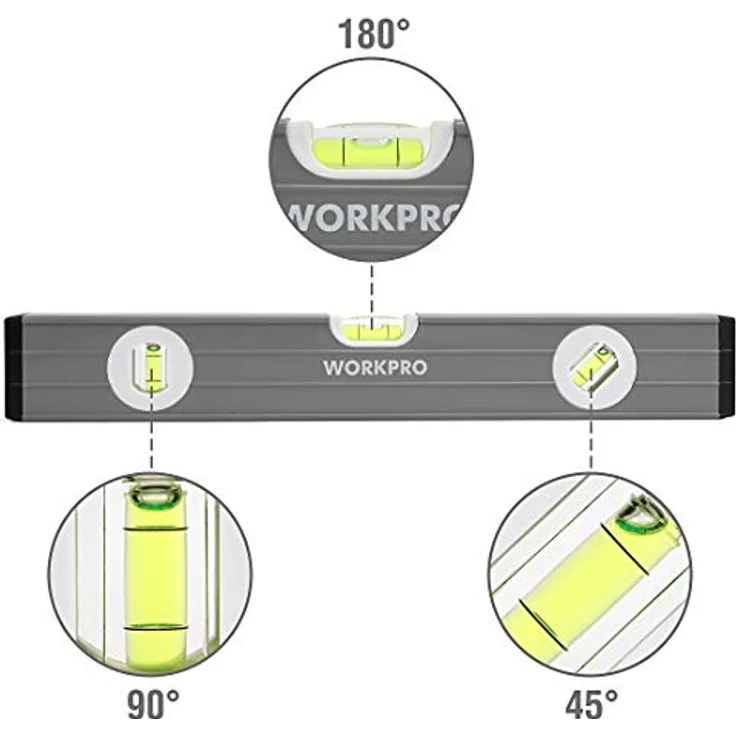 WORKPRO W002900A Wasserwaage, 3-teilig – Bild 4