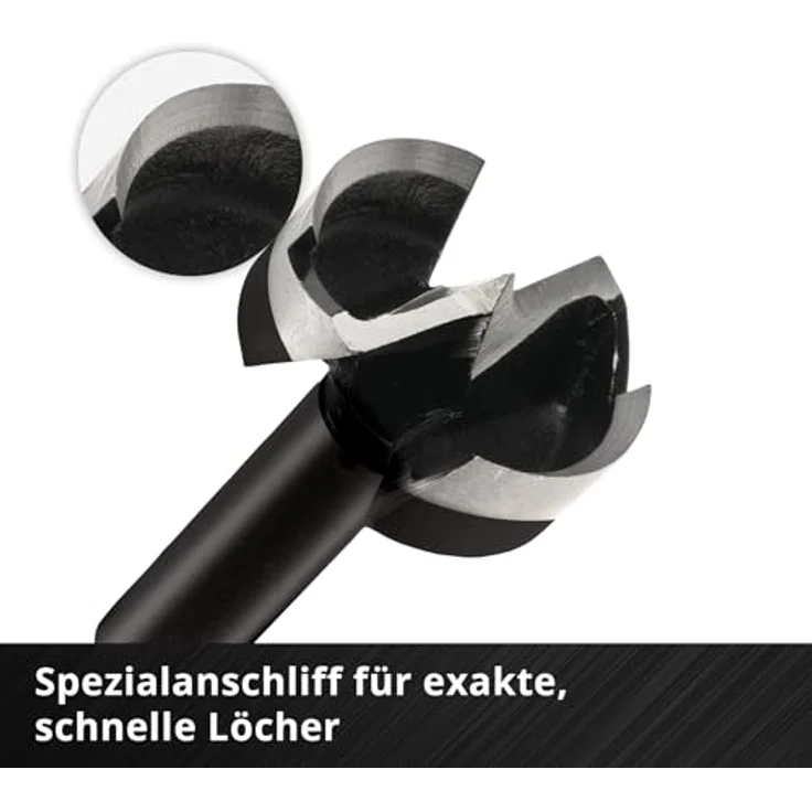 kwb Forstnerbohrer-Set 5-tlg. (15-35 mm, 88 mm Länge, Hex-Schaft, ausrissfreie Bohrlöcher, langlebig, für Hart-/Weichholz, inkl. Holzkassette) – Bild 4