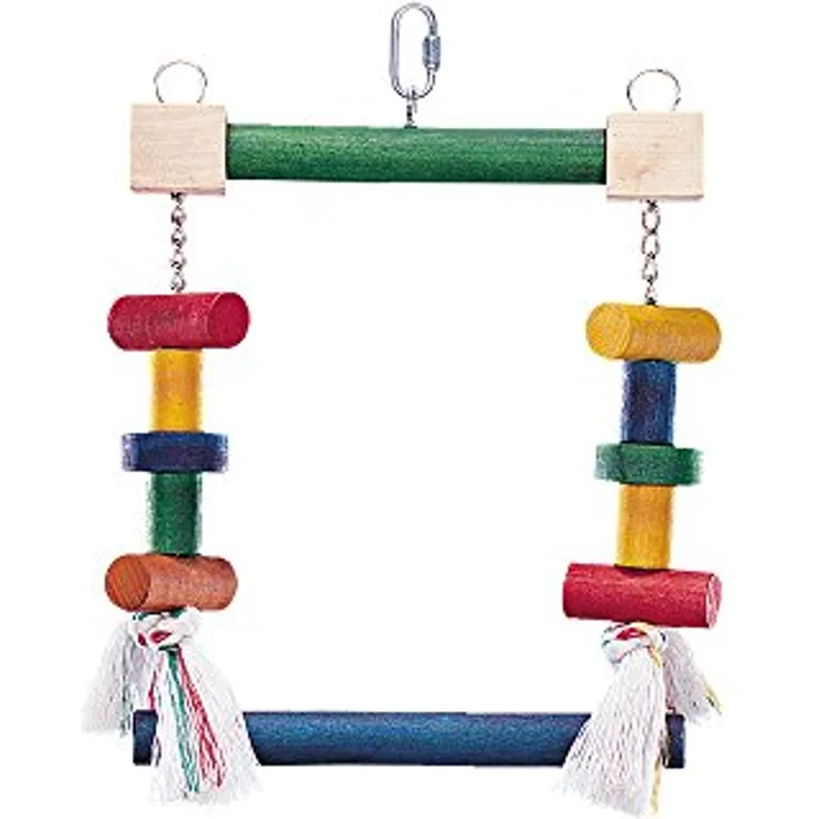 Nobby Cage Toy, Schaukel bunt 14 Blöcke; 23 x 21 cm